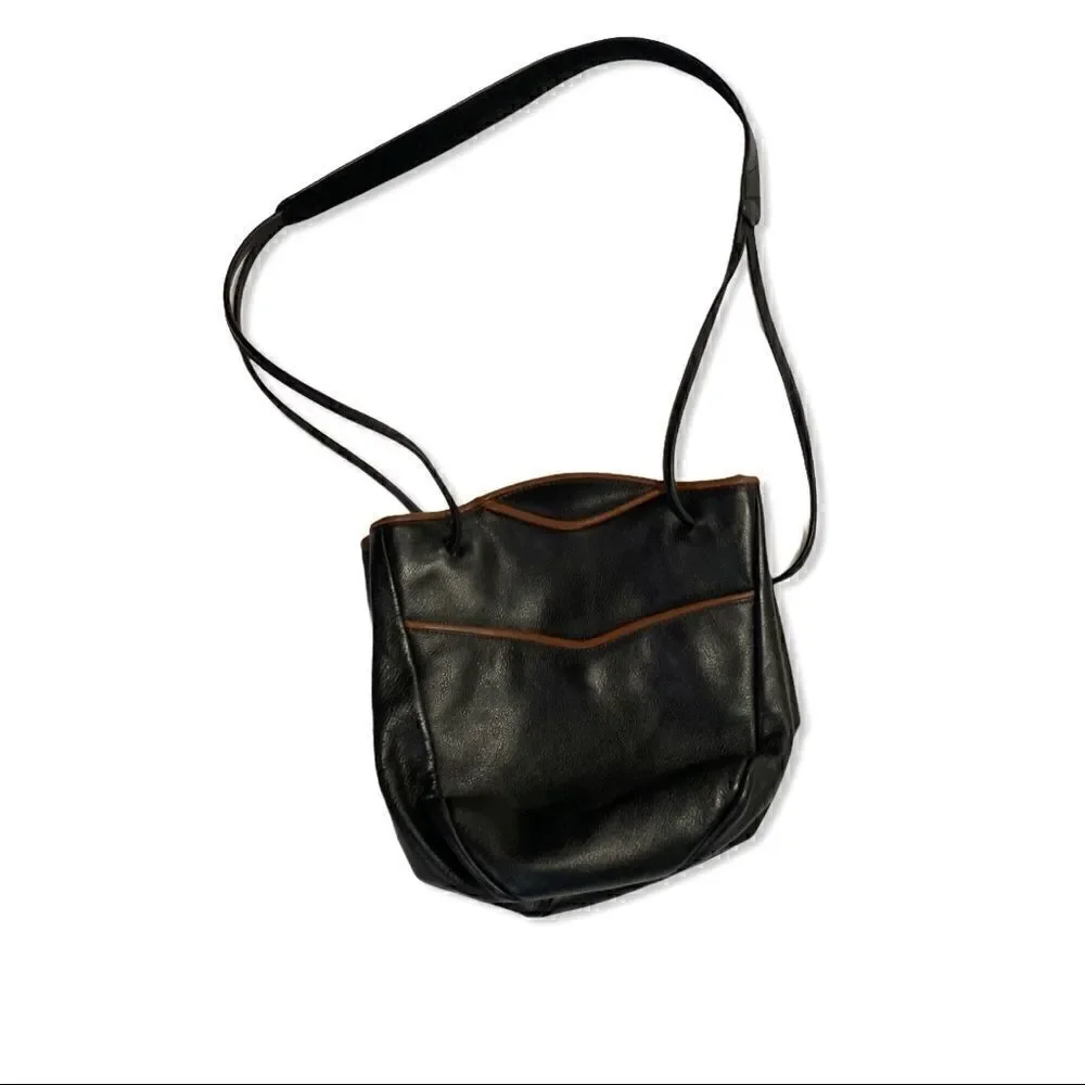Jo Ann Page Marina Black Leather Purse!